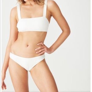 Gingham print bikini set